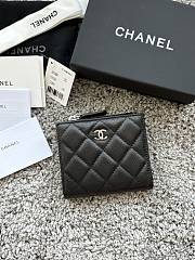 Okify CC Black Caviar Silver Hardware Small Wallet 11x10x2cm - 1