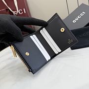 Okify Gucci Black Small Wallet 876086 10x8cm - 2