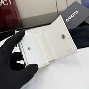 Okify Gucci White Small Wallet 876086 10x8cm - 6