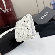 Okify Gucci White Small Wallet 876086 10x8cm - 3