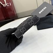 Okify Gucci Black Denim Small Wallet 876086 10x8cm - 6