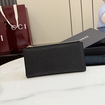 Okify Gucci Black Long Wallet 876085 19x10x1.5cm