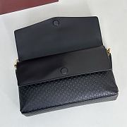 Okify Gucci Large Chain Shoulder Bag Black Leather 857362 36x19.5x9.5cm - 5