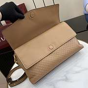 Okify Gucci Large Chain Shoulder Bag Brown Leather 857362 36x19.5x9.5cm - 2