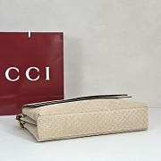 Okify Gucci Large Chain Shoulder Bag Beige Suede 857362 36x19.5x9.5cm - 2
