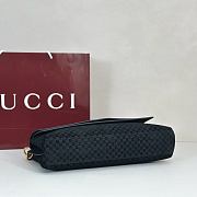 Okify Gucci Large Chain Shoulder Bag Black Suede 857362 36x19.5x9.5cm - 6