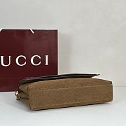 Okify Gucci Large Chain Shoulder Bag Brown Suede 857362 36x19.5x9.5cm - 6