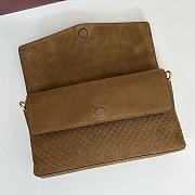 Okify Gucci Large Chain Shoulder Bag Brown Suede 857362 36x19.5x9.5cm - 3