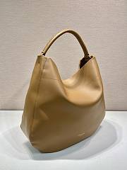 Okify Prada Large Shoulder Bag Brown Leather 1BC219 45x43x11cm - 3