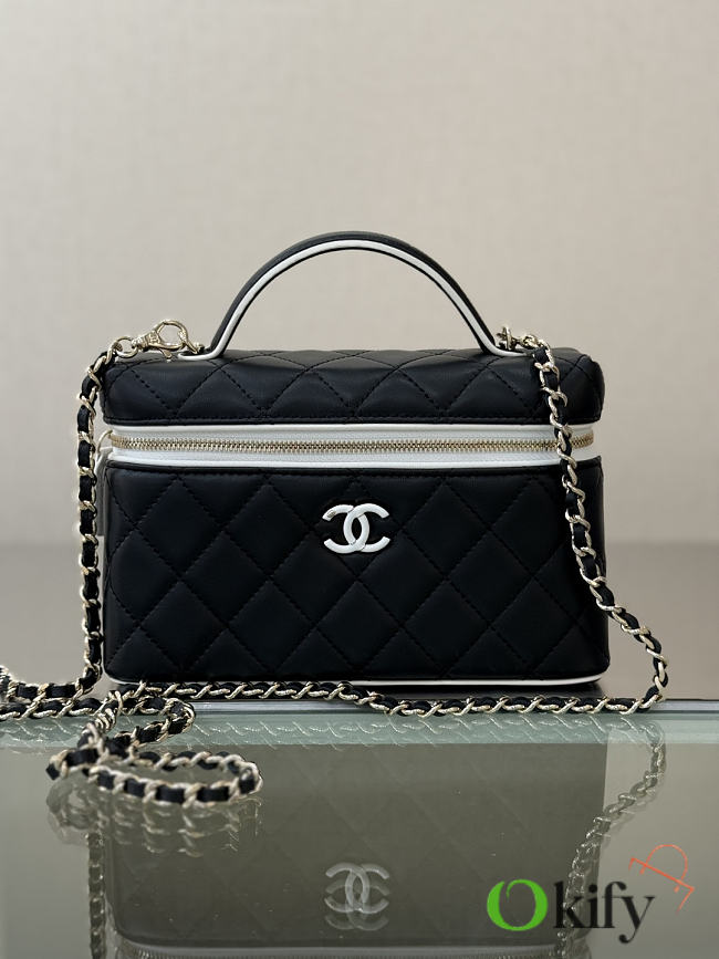 Okify CC Vanity Bag Black And White 19.5x17x5cm  - 1
