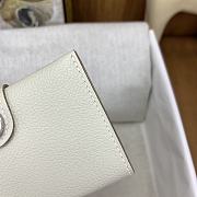 Okify Hermes R.M.S White Card Holder 10.5x7x2cm - 6