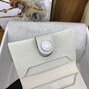 Okify Hermes R.M.S White Card Holder 10.5x7x2cm - 5