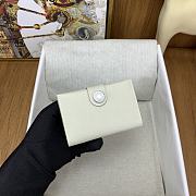 Okify Hermes R.M.S White Card Holder 10.5x7x2cm - 1
