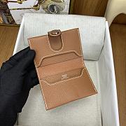 Okify Hermes R.M.S Brown Card Holder 10.5x7x2cm - 2