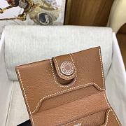 Okify Hermes R.M.S Brown Card Holder 10.5x7x2cm - 5