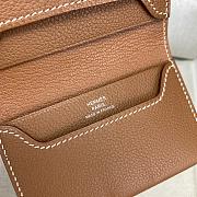 Okify Hermes R.M.S Brown Card Holder 10.5x7x2cm - 4