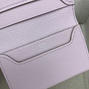 Okify Hermes R.M.S Light Pink Card Holder 10.5x7x2cm - 5
