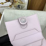 Okify Hermes R.M.S Light Pink Card Holder 10.5x7x2cm - 4