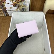 Okify Hermes R.M.S Light Pink Card Holder 10.5x7x2cm - 3