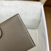 Okify Hermes R.M.S Gray Card Holder 10.5x7x2cm - 6