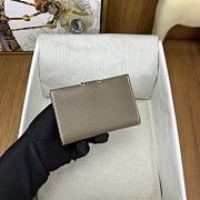 Okify Hermes R.M.S Gray Card Holder 10.5x7x2cm - 5