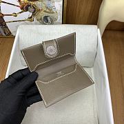 Okify Hermes R.M.S Gray Card Holder 10.5x7x2cm - 4