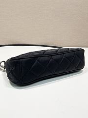 Okify Prada Quilted Tessuto Nylon Bag Black 1BH026 25x14x6.5cm - 2