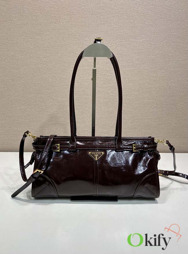 Okify Prada Bonnie Bag Red Burgundy 32x15.5x12cm - 1