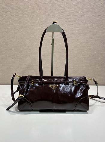 Okify Prada Bonnie Bag Red Burgundy 32x15.5x12cm