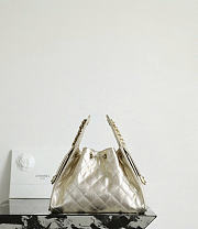 Okify CC 25 Hobo Bag Light Gold Caviar 30x26x14cm - 5