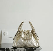 Okify CC 25 Hobo Bag Light Gold Caviar 30x26x14cm - 1