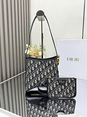 Okify Dior Medaillon Bag Blue Oblique 19.5x18.5x11.5cm - 1