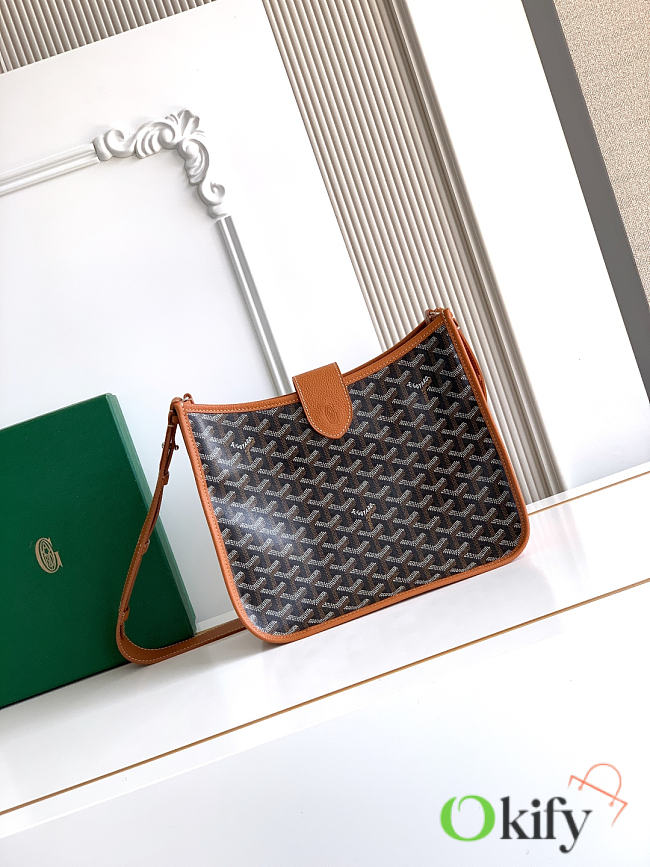 Okify Goyard Musette Bag Black And Brown 28x22x10cm - 1