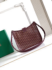 Okify Goyard Musette Bag Red Burgundy 28x22x10cm - 4