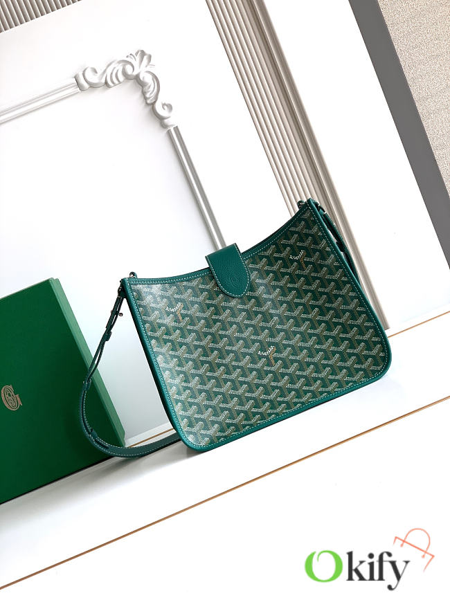 Okify Goyard Musette Bag Green 28x22x10cm - 1