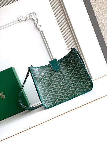 Okify Goyard Musette Bag Green 28x22x10cm