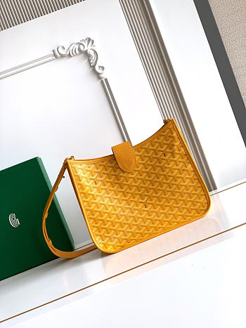 Okify Goyard Musette Bag Yellow 28x22x10cm