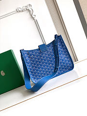 Okify Goyard Musette Bag Blue 28x22x10cm - 6
