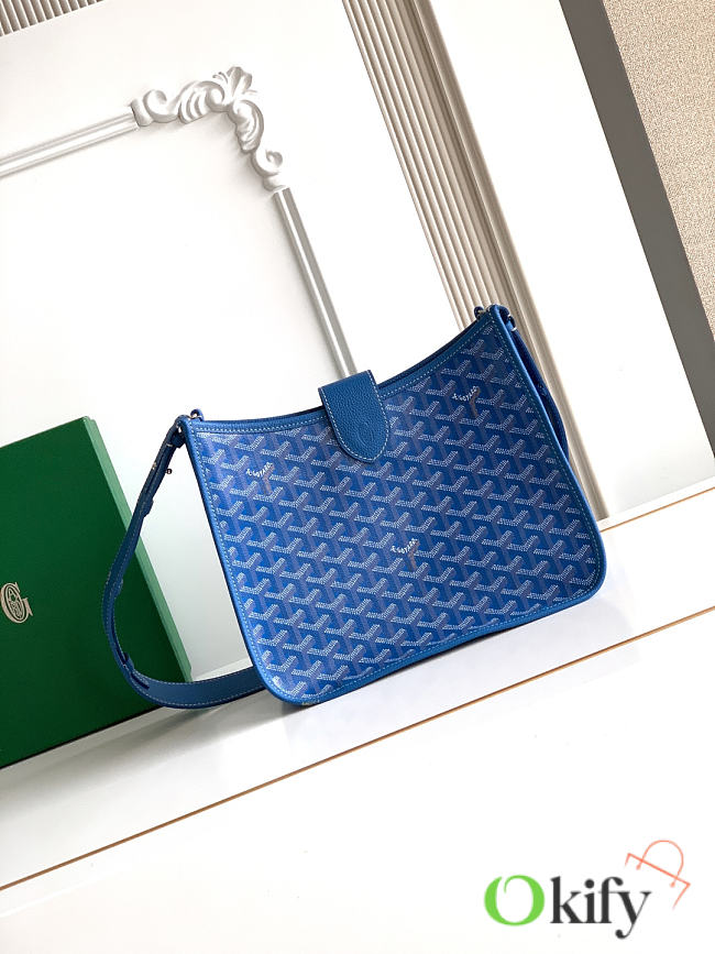 Okify Goyard Musette Bag Blue 28x22x10cm - 1