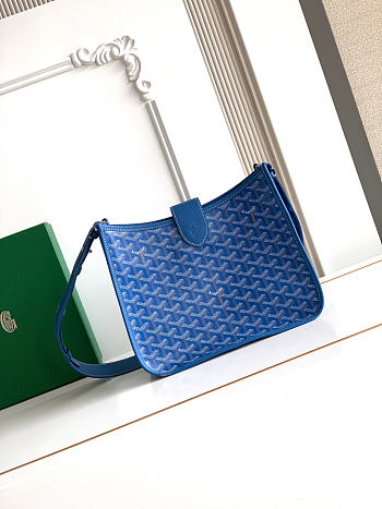 Okify Goyard Musette Bag Blue 28x22x10cm