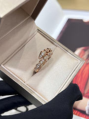 Okify Bvlgari Rose Gold Ring With Diamond 29913 - 1