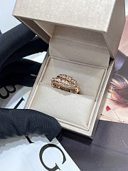 Okify Bvlgari Rose Gold Ring With Diamond 29913 - 2