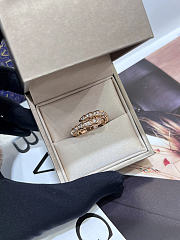 Okify Bvlgari Rose Gold Ring With Diamond 29913 - 3
