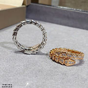 Okify Bvlgari Silver Ring With Diamond 29914 - 2
