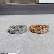 Okify Bvlgari Silver Ring With Diamond 29914 - 3