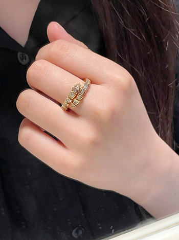 Okify Bvlgari Gold Ring With Diamond 29915