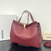 Okify Jacquemus Valerie Bag Red Burgundy 32x20x11cm - 5