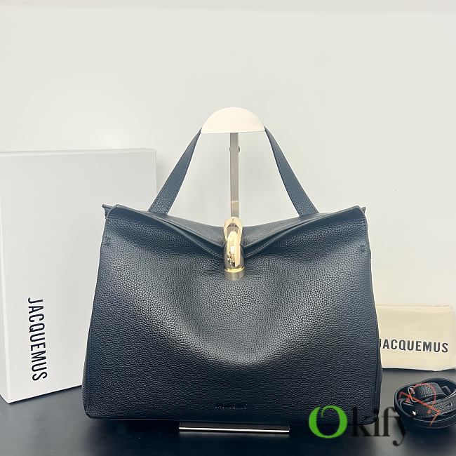 Okify Jacquemus Valerie Bag Black 32x20x11cm - 1