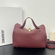 Okify Jacquemus Valerie Bag Red Burgundy 24x14x7.5cm - 3