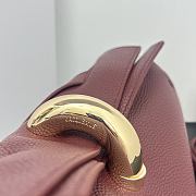 Okify Jacquemus Valerie Bag Red Burgundy 24x14x7.5cm - 6